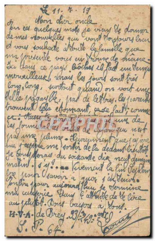 Old Postcard St. Goar M Ruin Rheinfels