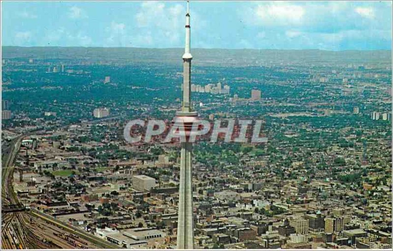 Modern Postcard Toronto CN Tower is the Building Structure Freestanding most ...