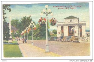 Flower Baskets, C.P.R. Building, Victoria, British Columbia, Canada, PU-1943