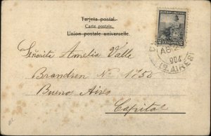 Buenos Aires Navy Ship Naval Battle vs. Argentina 1826 - c1905 Postcard