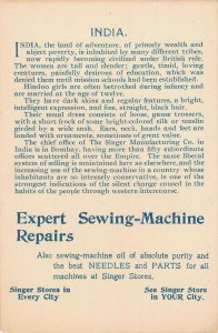 India Singer Sewing Machine Co. 19th Century Trade Card