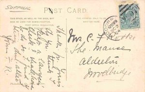 Wickham Market Post Office Street Suffolk England UK 1910s postcard