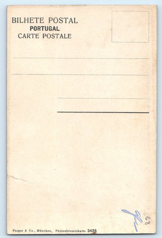 Centro Portugal Postcard Coimbra Overview c1910 Antique Unposted