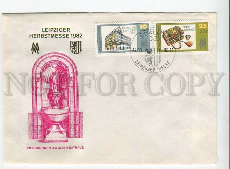 445706 EAST GERMANY GDR 1982 year FDC Fair in Leipzig