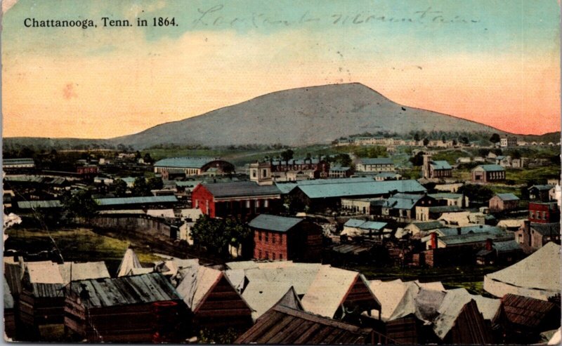Postcard Overview of Lookout Mountain and Chattanooga, Tennessee