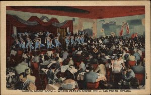 Las Vegas Nevada NV Wilbur Clark's Desert Inn Dancing Show Girls Linen PC