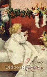 Artist Clapsaddle, Santa Claus 1912 small crease right bottom corner tip, min...