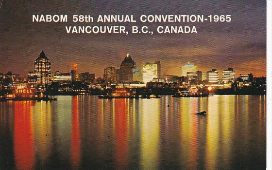 Canada NABOM 58th Annual Convention 1965 Vancouver British Columbia