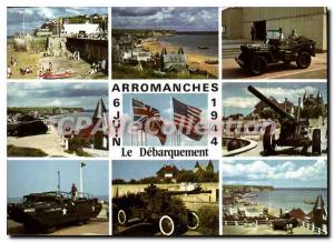 The Modern Postcard Arromanches Unloading