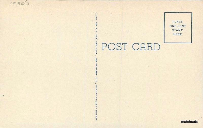 1930s Junior High School Ponca City Oklahoma Teich postcard 3508