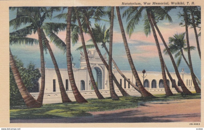 WAIKIKI , Hawaii , 1930-40s ; Natatorium , War Memorial