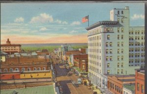 Central Avenue Albuquerque New Mexico linen postcard