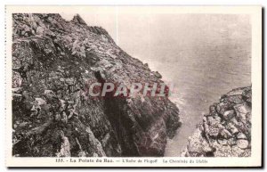 Old Postcard Hell Pointe du Raz Plogoff The Devil's Chimney