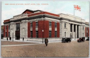 New Union Station Saint John New Brunswick Canada Building Postcard