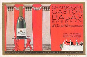 Champagne Gaston Balay Epernay Advertising Unused 