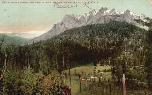 Vintage Postcard 1908 Castle Crags Castle Rock Springs Shasta Route California