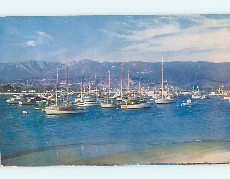 Pre-1980 HARBOR SCENE Santa Barbara California CA hp7680