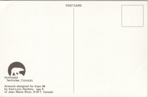 Kari-Lynn Hardisty Art Northwest Territories NWT for Expo 86 Postcard F45