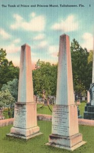 Vintage Postcard The Tomb Of Prince And Princess Murat Tallahassee Florida FL