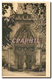 Old Postcard La Douce France Castle Loire Chateau Amboise Gate Chapel St Hubert