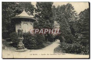 Old Postcard Le Mans Garden Jacobin A Allee