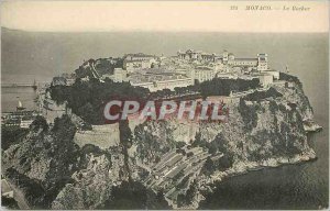 Old Postcard MONACO. the rock