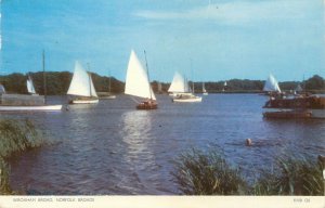 UK Wroxham Broad Norfolk sailing vessels 1957