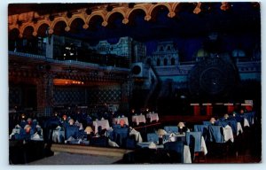 JUAREZ, MEXICO ~ Interior LA FIESTA THEATRE RESTAURANT c1950s-60s  Postcard