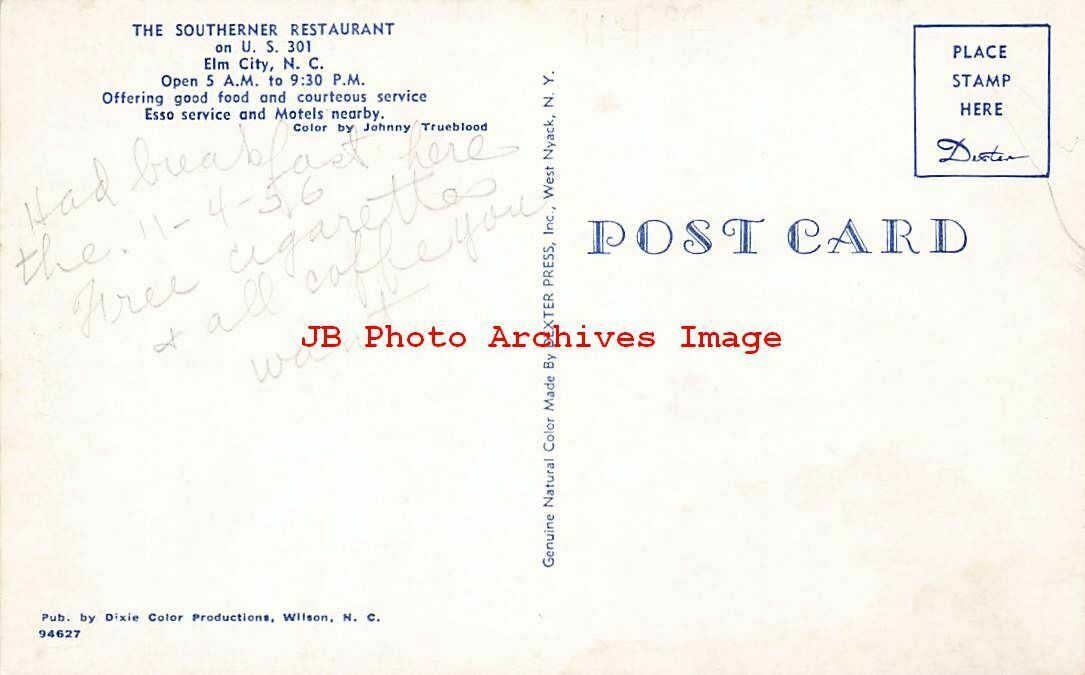 NC, Elm City, North Carolina, Esso Gas Station & Southerner Restaurant