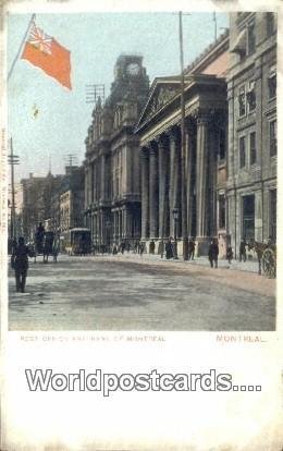 Post Office & Bank of Montreal Montreal Canada Unused 