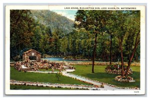 Lava House McElhattan Dam Lock Haven Pennsylvania PA UNP WB Postcard N20