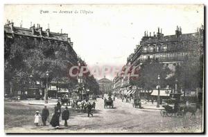 Old Postcard Paris Avenue L Opera