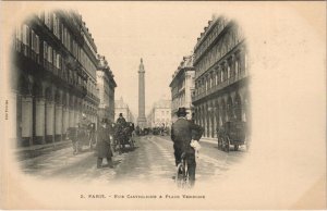CPA PARIS 1e Rue Castiglione place Vendome (997418)