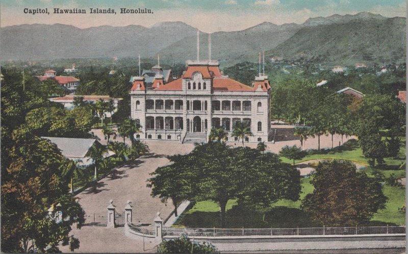 Postcard Capitol Honolulu Hawaii