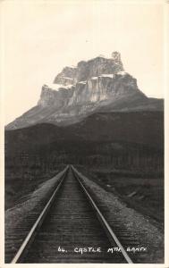 BR103088 castle mtn banff real photo canada railway