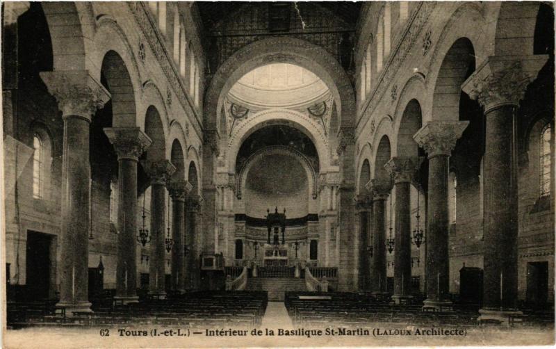 CPA TOURS - Intérieur de la Basilique St-MARTIN (Laloux Arch (298557)