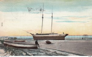 SKEGNESS , Lincolnshire , England , UK , 1906 ; Ship on sands