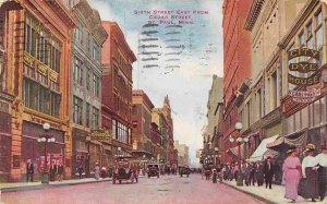 Sixth Street East From Cedar Street St Paul Minnesota 1912 postcard