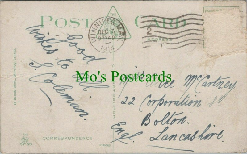 Genealogy Postcard -McCartney - 22 Corporation Street, Bolton, Lancashire RF7606