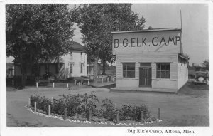 J37/ Altona Michigan RPPC Postcard c1940s Big Elk Camp Buildings  209