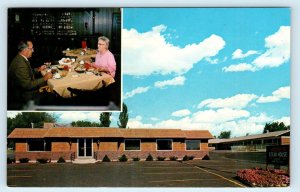 FAIRFIELD, Maine ME ~ Roadside WEBER STEAK HOUSE 1971 Interior Postcard