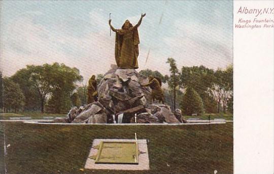 New York Albany Kings Fountain Washington Park