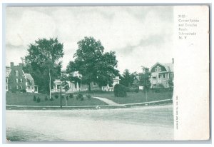 1906 View Of Corner Lenox And Doughlas Road Schenectady New York NY Postcard