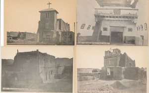 (8 cards) Santa Fe NM New Mexico Old San Miguel Church Oldest Church and Bell DB