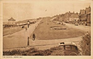 HERNE BAY KENT ENGLAND~THE DOWNS~PERCY PRATT COLEBROOKE SERIES PHOTO POSTCARD