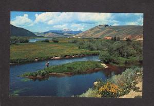 MT Big Hole Valley Fishing Divide Wisdom Highway 43 Montana Postcard