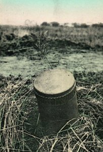 1914-18 WWI German Ein Feindlicher Blindganger Landmine Vintage Postcard P20