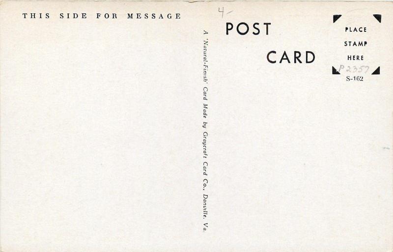 Sumter South Carolina~U S Post Office~1940s B&W Postcard 