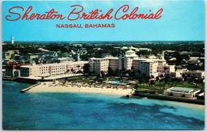 VINTAGE POSTCARD THE SHERATON BRITISH COLONIAL HOTEL AT NASSAU BAHAMAS