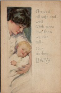 Beautiful Mother and Child by Lyman Powell Postcard W15